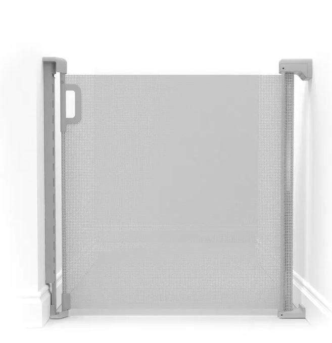Skip Hop Playview Retractable Mesh Gate - Safety Baby Gate for Doorways & Stairs - Easy Installation & Adjustable Width - Perfect for Toddlers & Pets at Home