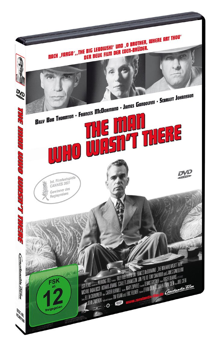 The Man Who Wasn't There (2001) DVD - Crime Drama Film Starring Billy Bob Thornton | Perfect for Movie Nights & Film Collections