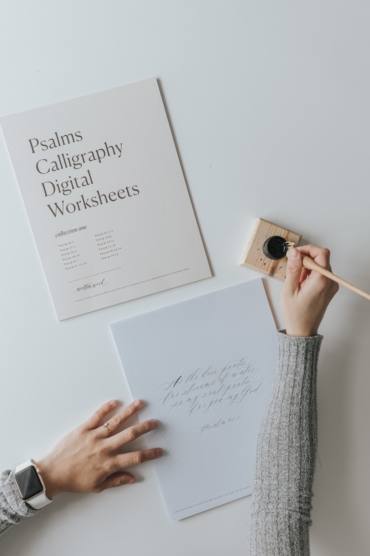 Psalms Collection 1 - Printable Bible Study Worksheets for Personal Devotion & Sunday School Lessons (Digital Download)