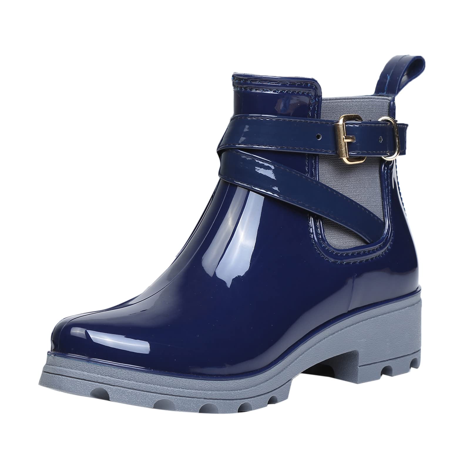 Women's Waterproof Pumpkin Rain Boots - Non-Slip Rubber Rain Shoes for Ladies | Perfect for Gardening, Hiking & Wet Weather
