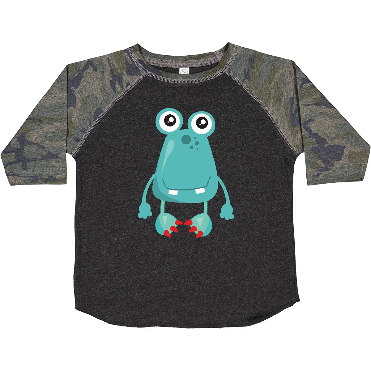 Inktastic Cute Monster Toddler T-Shirt - Blue Funny Monster Graphic Tee for Kids | Playful Outfit for Daycare, Birthday Parties & Casual Wear