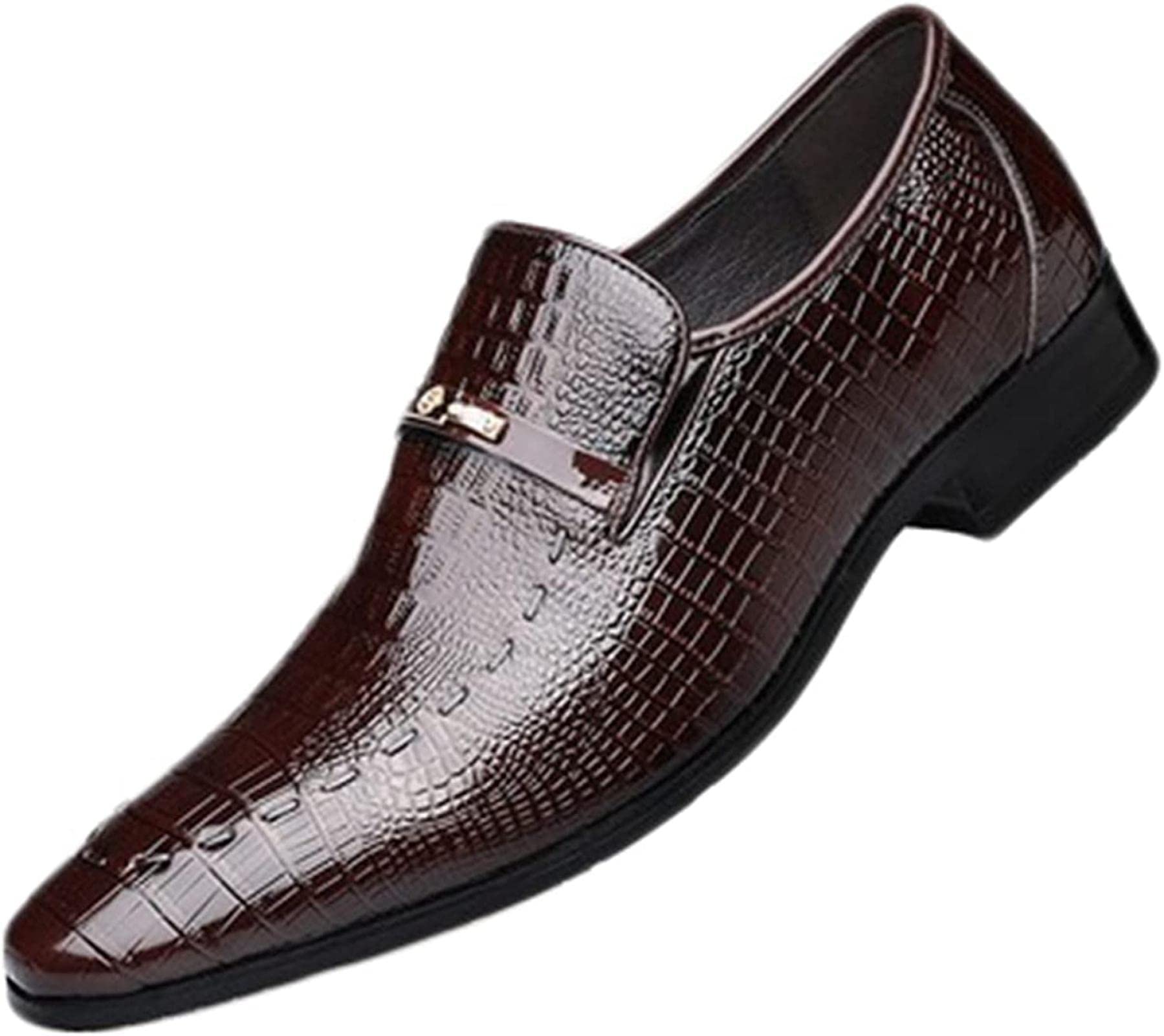 PXHBHP Men's Business Casual Shoes - Low Top Elegant Dress Shoes for Spring & Summer | Anti-Slip Pointed Toe Formal Shoes | Perfect for Office, Wedding & Business Meetings