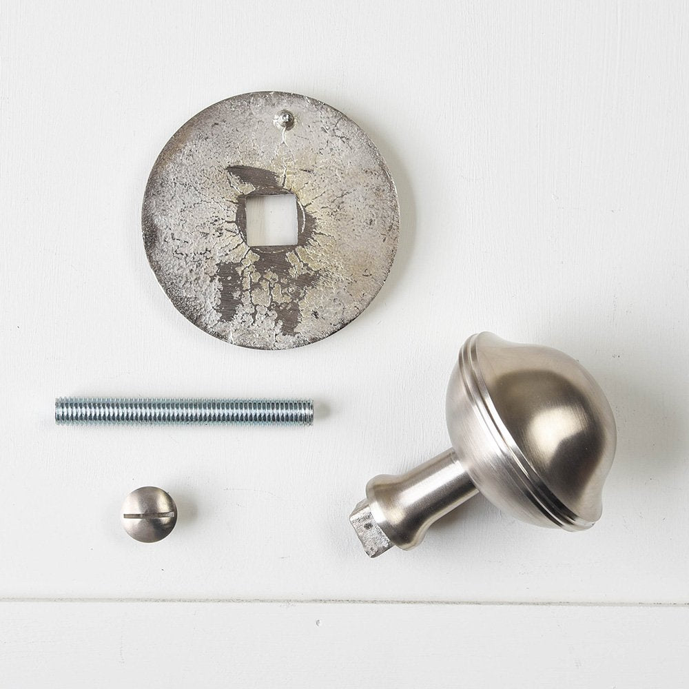 Satin Nickel Large Round Door Pull - Elegant Cabinet & Drawer Handle for Modern Home Décor - Perfect for Kitchen, Bathroom, and Furniture Upgrade