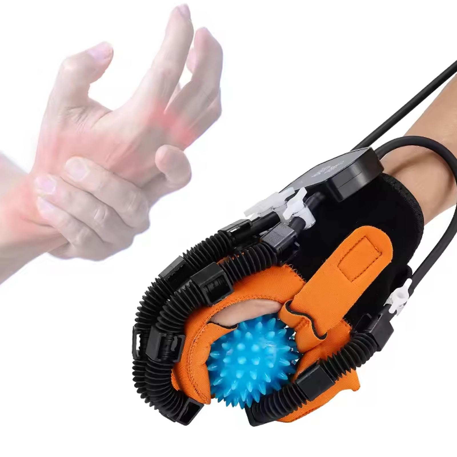 DVK Rehabilitation Robot Hand Glove for Stroke Recovery - Right Hand Therapy Device for Post-Stroke Rehabilitation & Hand Mobility Improvement - Perfect for Home Use & Physical Therapy Sessions