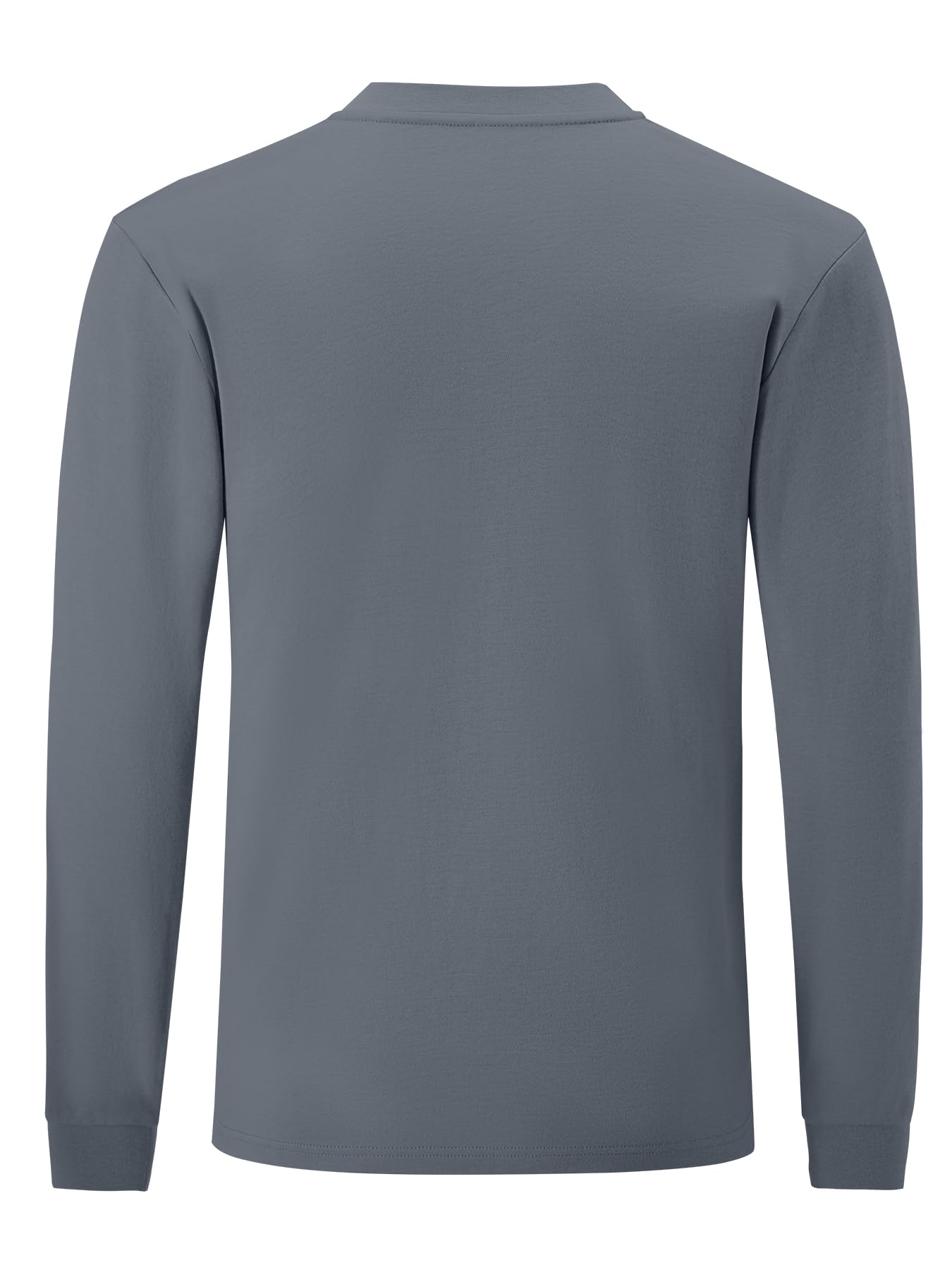 Flame Resistant Men's Long Sleeve Henley Shirt - 6.5oz Lightweight FR Clothing CAT2 NFPA2112 Certified - Ideal for Industrial Work, Welding & Fire Hazard Environments