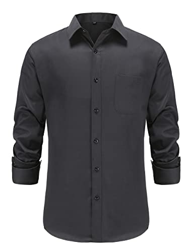 Black Men Shirt Wrinkle Free