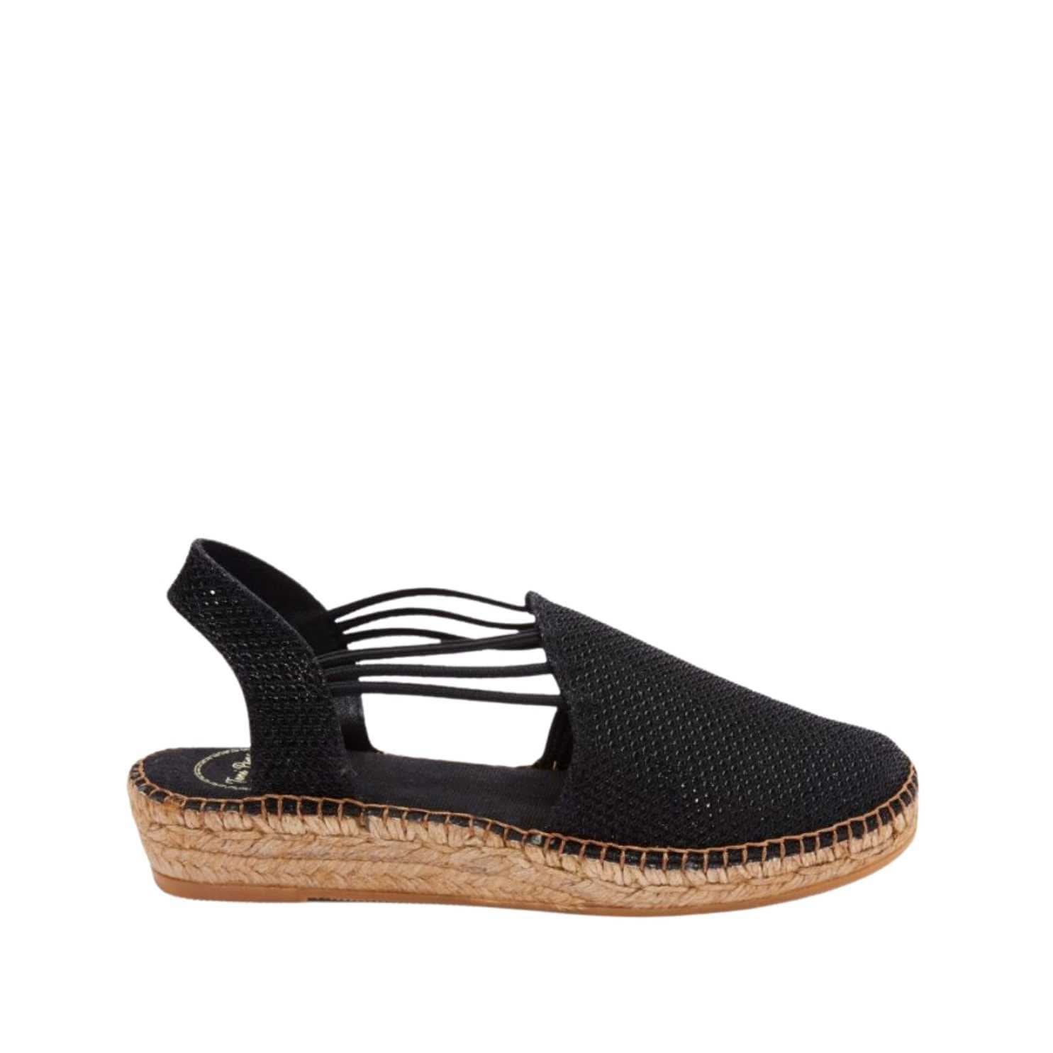 Women's Metallic Cotton Blend Wedge Espadrille Shoes - Noa S - Comfortable Summer Casual & Beach Wear for Outdoor Activities
