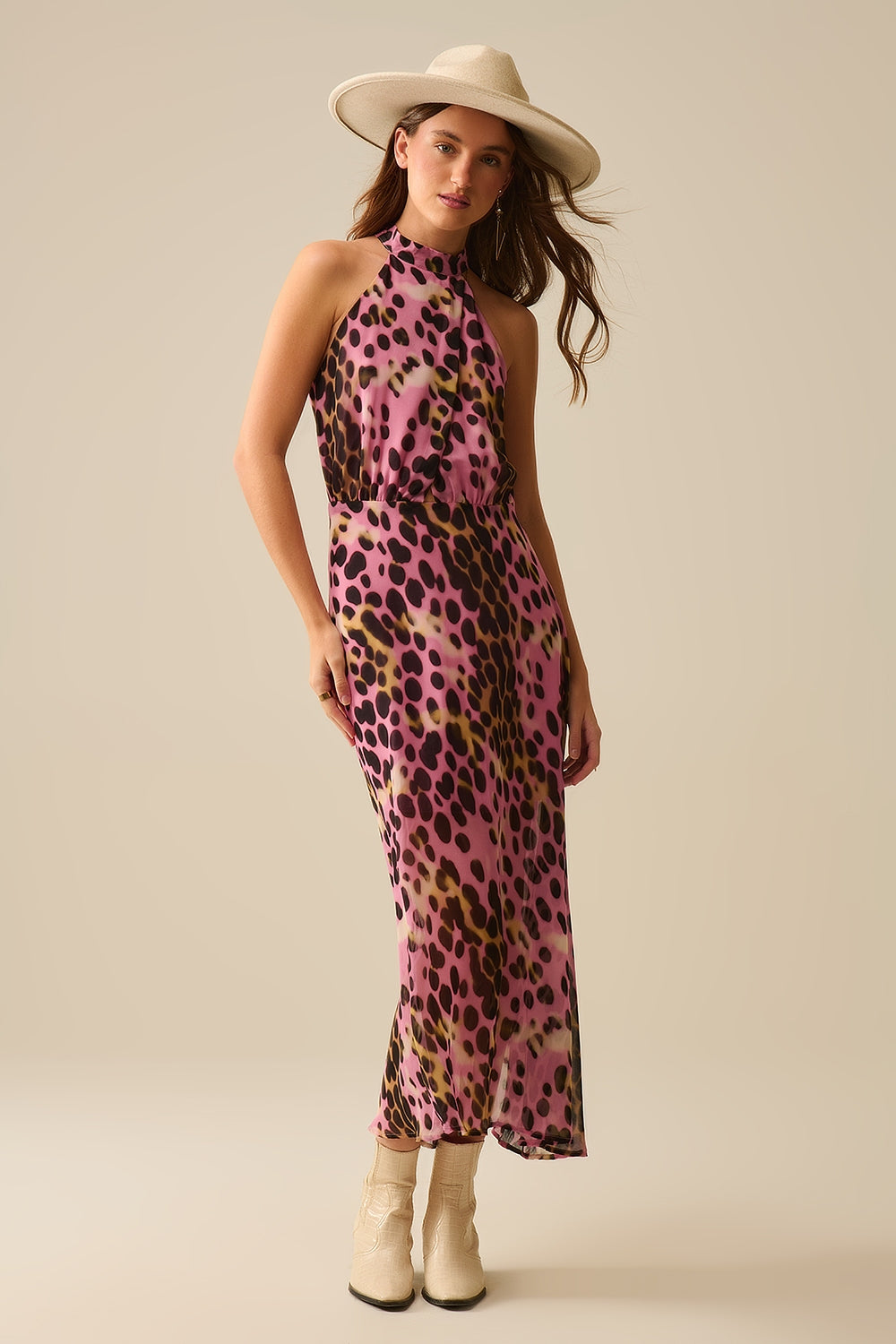 Women's Floral Print Midi Robe with V-Neck and Belt - Elegant and Comfortable Lounge Dress for Home, Vacation, and Special Occasions