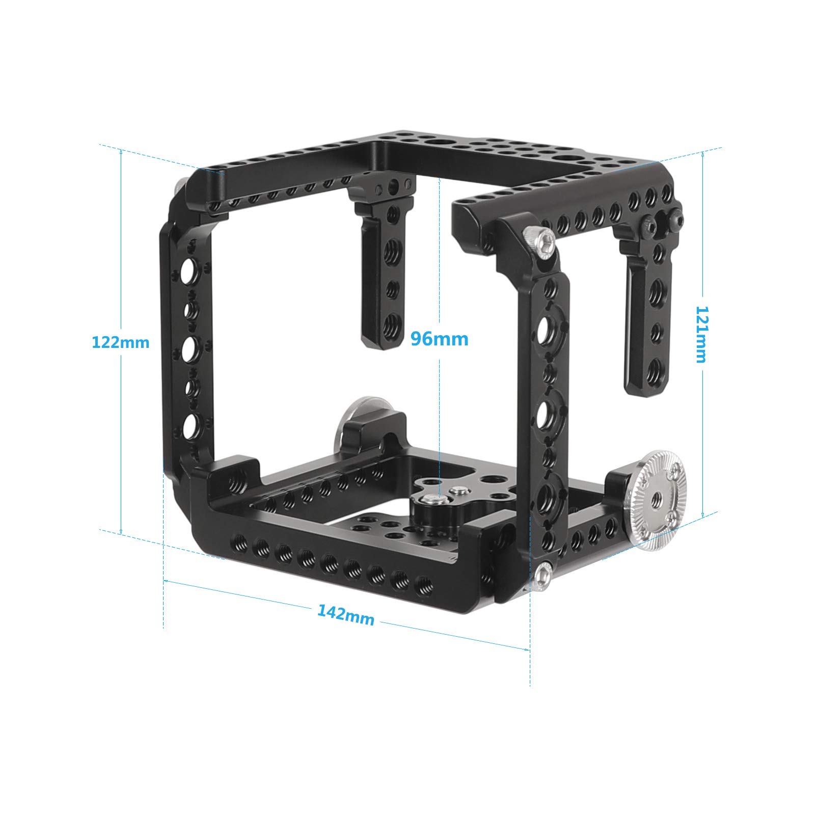 CAMVATE Camera Cage for RED Komodo - Professional Aluminum Alloy Rig with Rosette & NATO Rail Mounts | Perfect for Filmmaking, Vlogging & Studio Productions