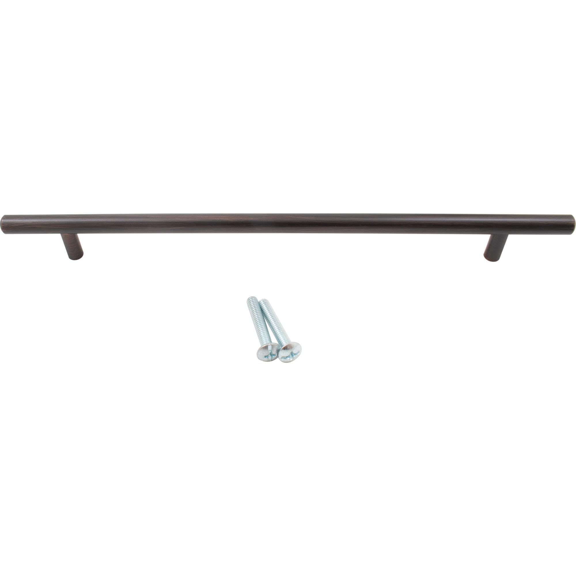 Vintage Bronze Bar Cabinet Pull - 256mm Center to Center, 336mm Overall Length - Elegant Hardware for Kitchen Cabinets, Dressers & Furniture Drawers