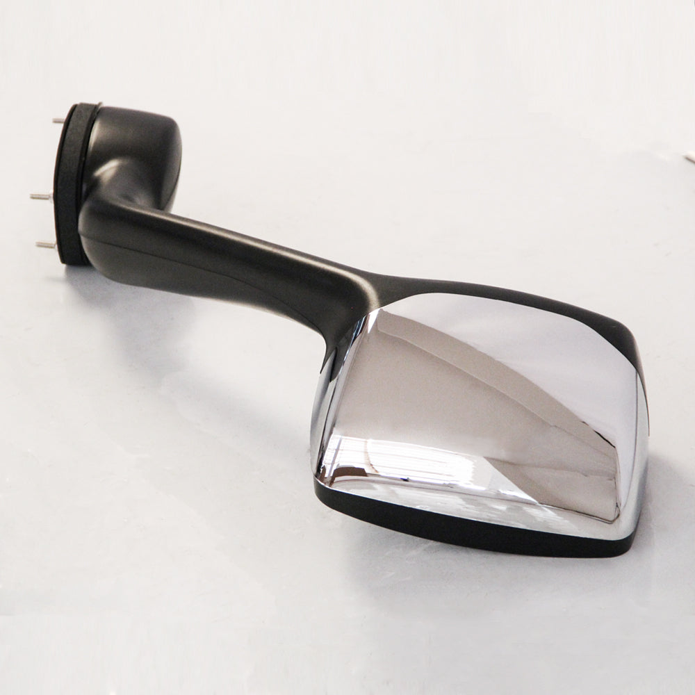 Chrome Hood Mirrors Pair for Kenworth T680 & Peterbilt 579/587 with Mounting Kit - Left & Right Side Truck Accessories for Enhanced Visibility & Safety