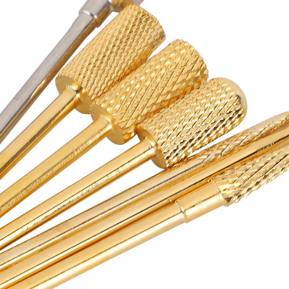 Professional Set of 2 Strong Nail Drill Bits & Grinding Heads for Manicurists - Perfect for Nail Salon, Home Use & DIY Nail Care Enthusiasts