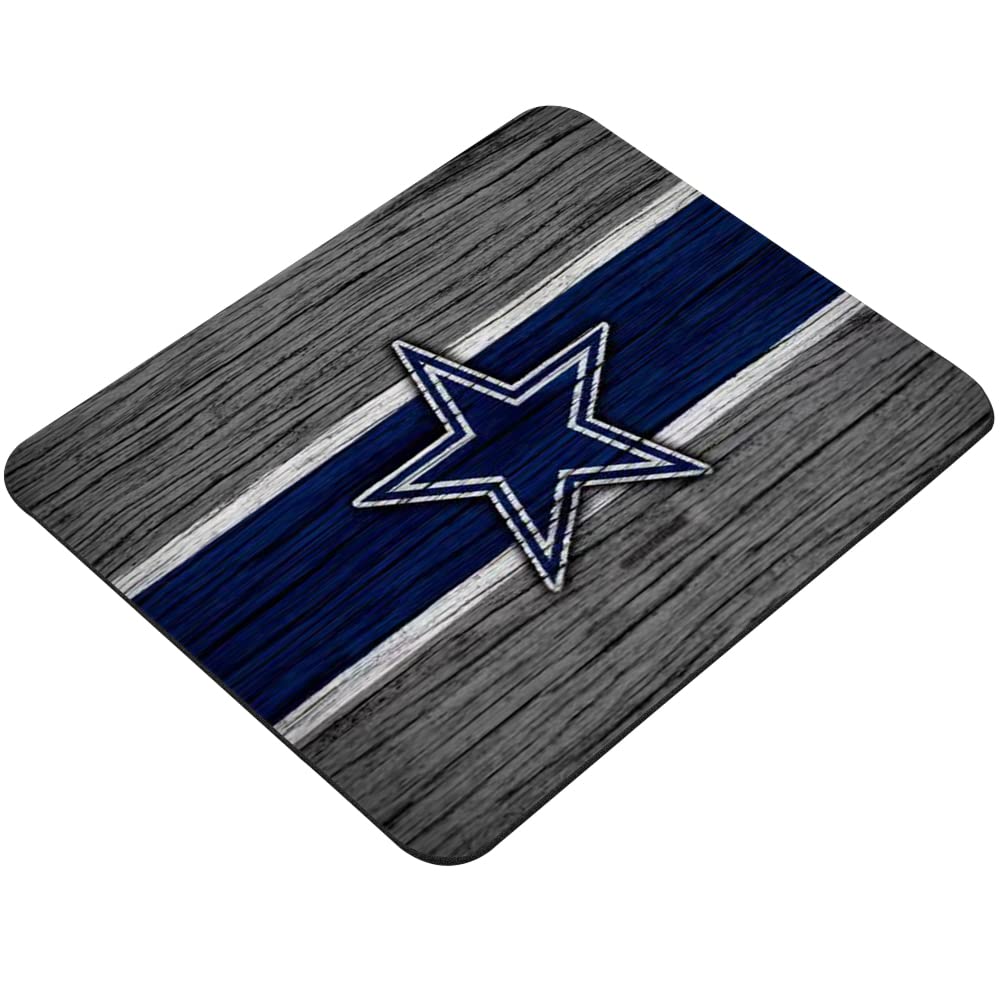 Pentagram Logo Cowboys Mouse Pad - Non-Slip Desk Mousepad for Wireless & Gaming Mouse - Perfect for Office, Home & Gaming Setup