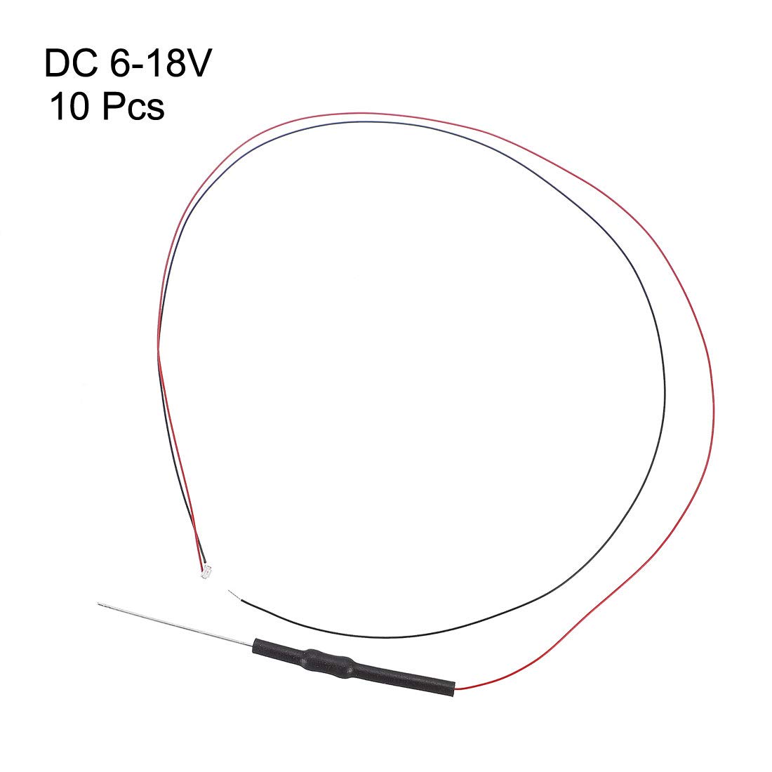 uxcell 10pcs Prewired 0805 Purple SMD LED Diodes - 6-18V DC Micro Wired Soldered Mini LED Lights with Resistor for Circuit Boards, DIY Electronics, and Small Lighting Projects