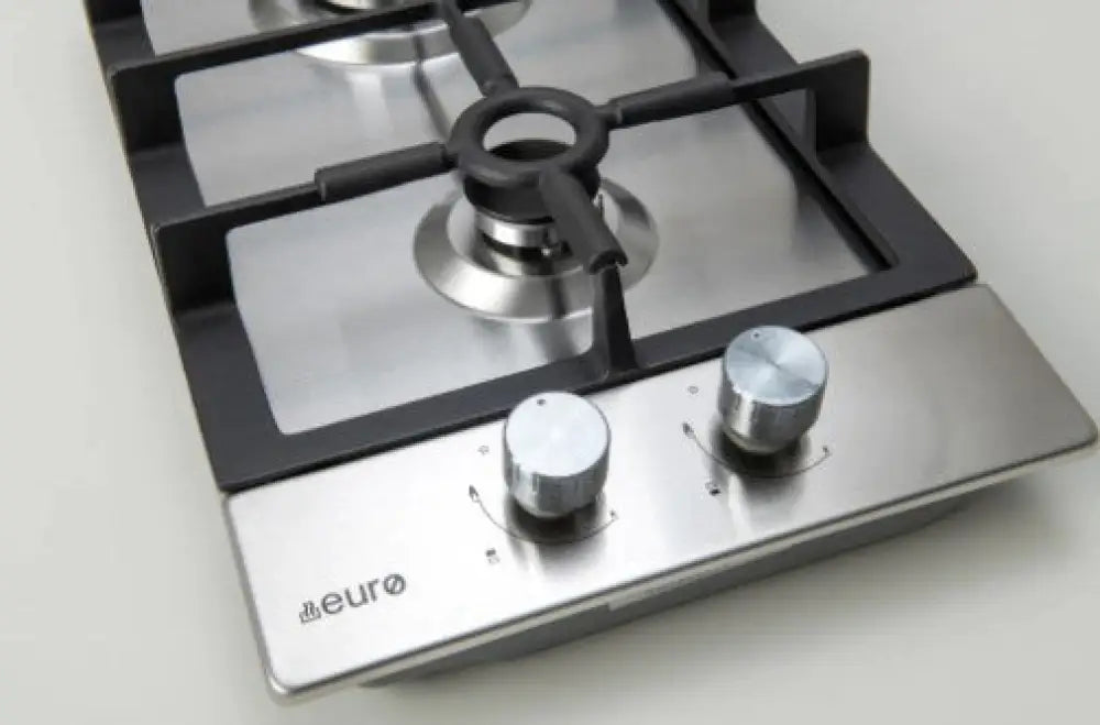 Euro Appliances ECT30GX 30cm 2-Burner Gas Cooktop - Compact & Efficient for Small Kitchens, Apartments, RVs & Outdoor Cooking