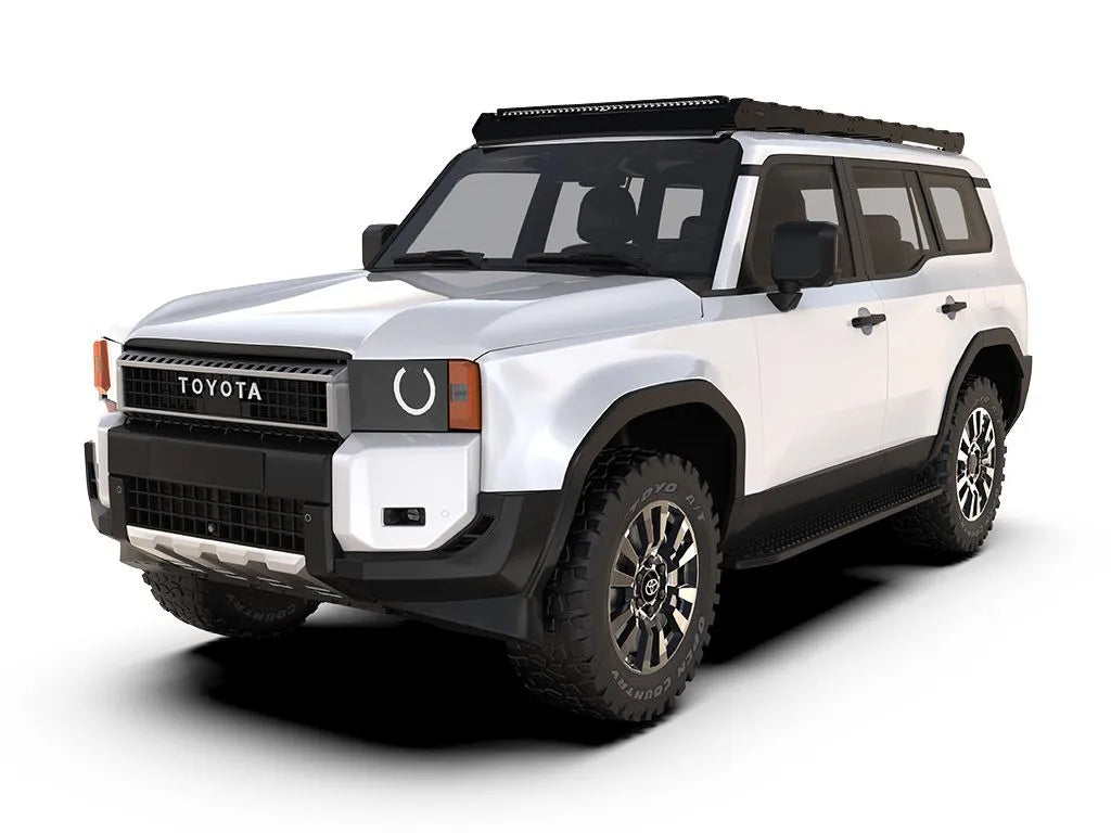 2024+ Toyota Land Cruiser 250 Front Runner Slimsport Roof Rack Kit with Light Bar Mount | Heavy Duty Off-Road Cargo Carrier for Camping & Overlanding Adventures