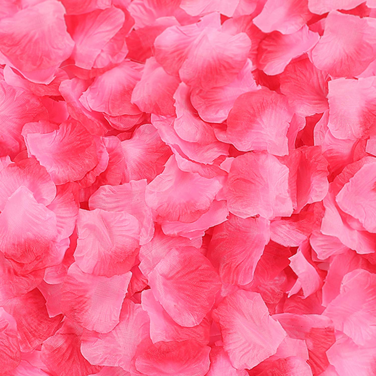 2000 PCS Silk Rose Petals - Artificial Flower Wedding Decorations for Romantic Nights, Valentine's Day, Bridal Showers & Anniversary Parties (Rose Pink, Bulk Pack) - Perfect for Table Scatters, Aisle Decor, Photo Backdrops & Romantic Proposals