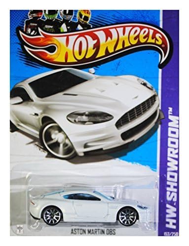 Hot Wheels 2013 HW Showroom Aston Martin DBS White Die-Cast Car 1:64 Scale Limited Edition 153/250 - Collectible Toy Car for Kids & Adults, Perfect for Display, Gifts, and Racing Play