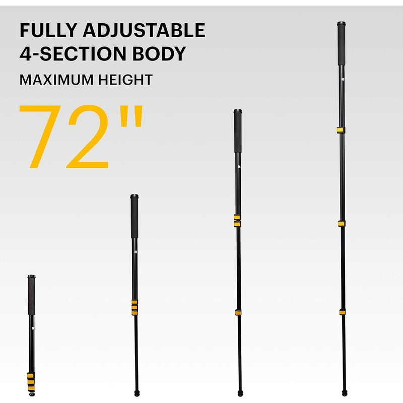 Kodak PhotoGear 72-Inch Lightweight Aluminum Monopod with Wrist Strap - Perfect for Travel Photography, Hiking, and Outdoor Adventures