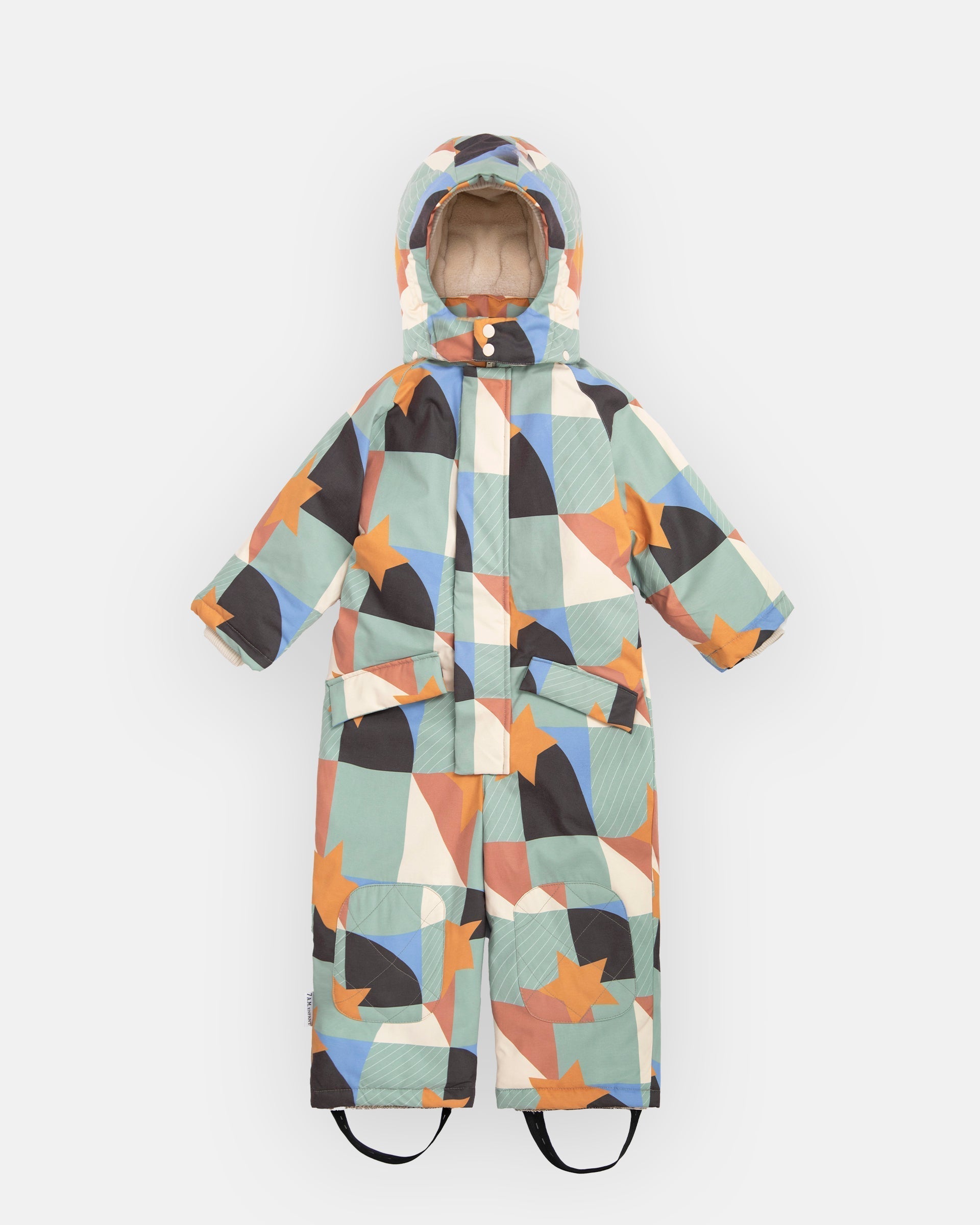 7AM Enfant Snowsuit Grand Benji Prints Plush - Winter Baby Snowsuit for Boys & Girls, Waterproof & Warm, Perfect for Snow Play & Outdoor Activities