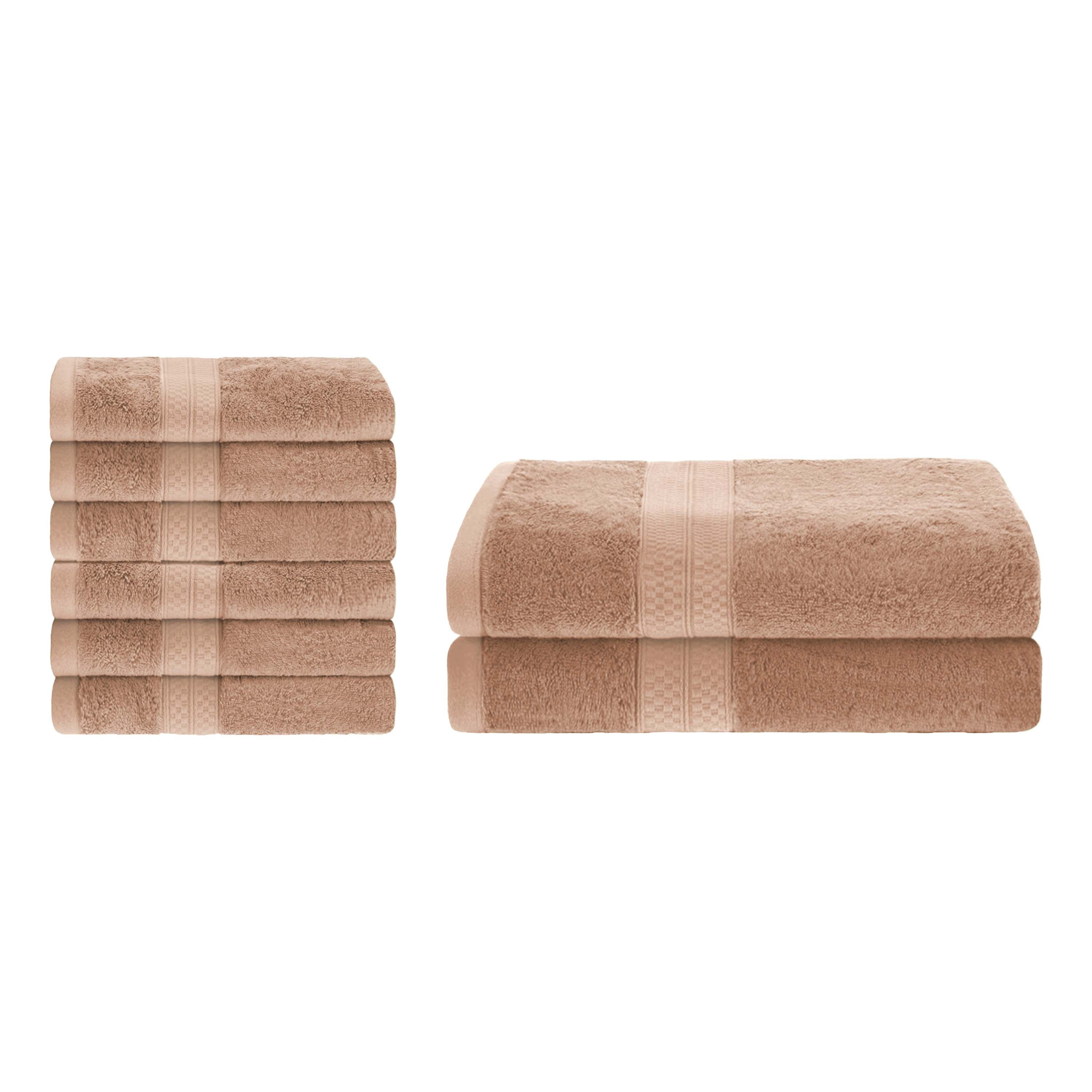 Ultra Soft Rayon Bamboo Cotton Blend Bath & Hand Towel Set | Eco-Friendly, Absorbent & Luxurious for Spa, Bathroom & Guest Use