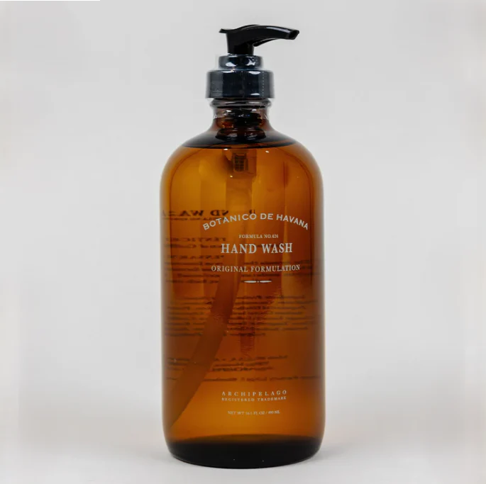 Botanico de Havana Hand Wash - Natural & Moisturizing Liquid Soap for Kitchen, Bathroom & Home - Gentle Cleansing with Essential Oils