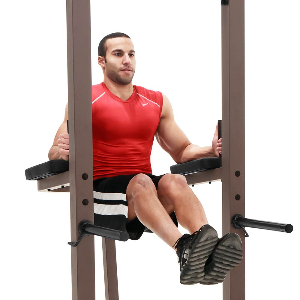 SteelBody STB 98501 Power Tower - Heavy Duty Pull Up & Dip Station for Home Gym - Perfect for Strength Training, Calisthenics & Full Body Workouts
