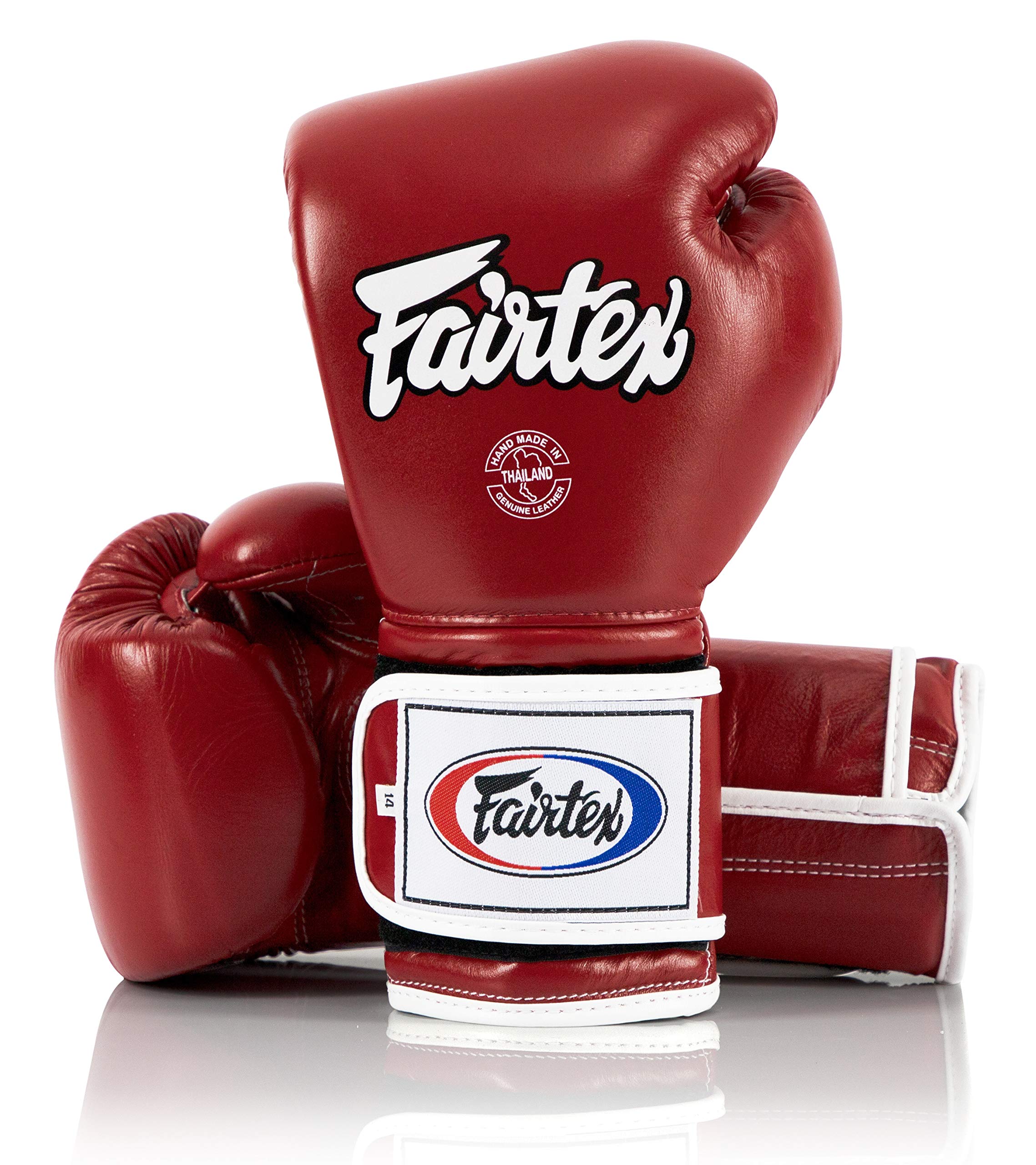 Fairtex BGV9 Muay Thai Boxing Gloves for Professional Fighters & Trainers - Mexican Style MMA Gloves for Heavy Hitters - Lightweight Shock-Absorbing Martial Arts Gloves for Sparring, Bag Work & Competition