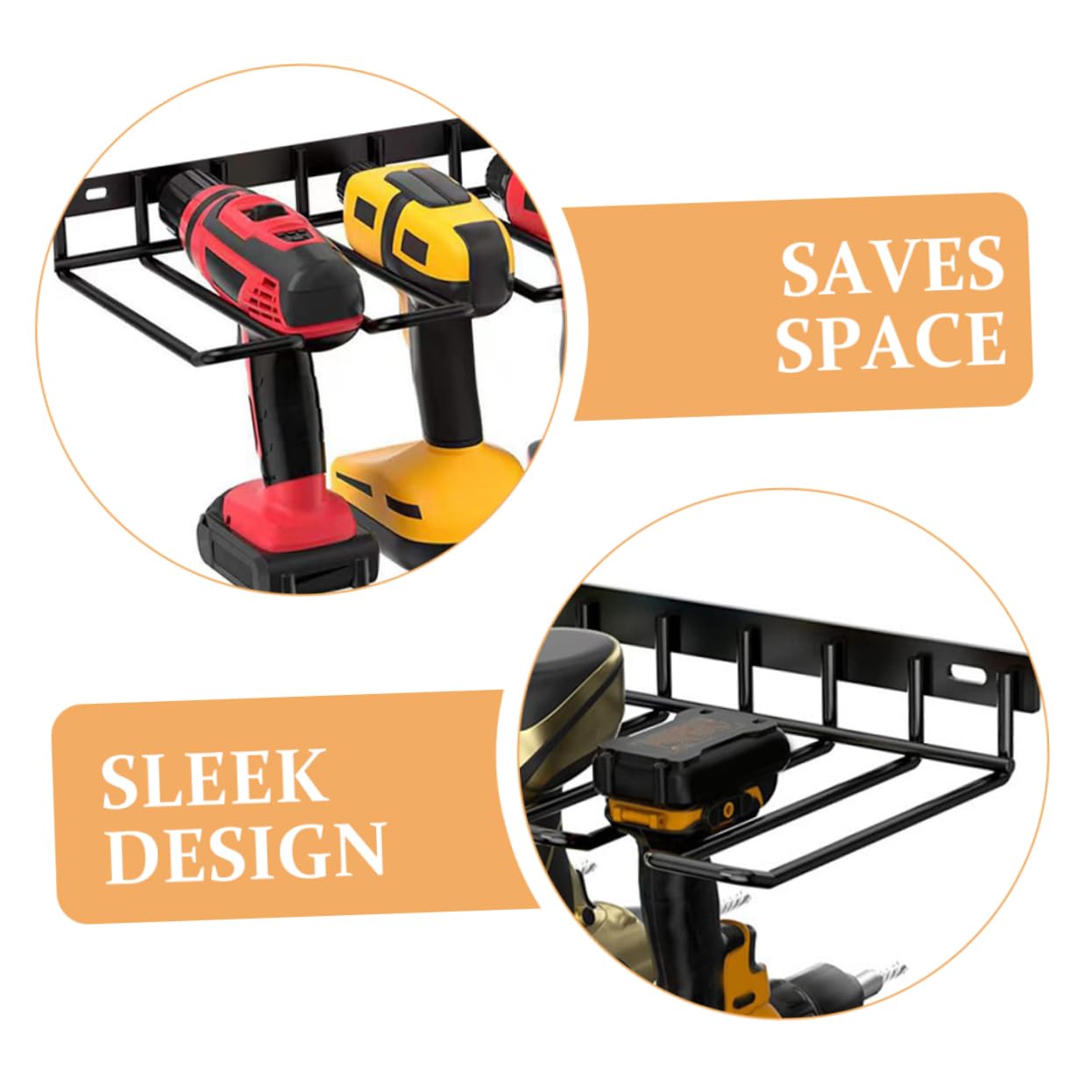 DOITOOL Electric Drill Storage Rack - Power Tool Organizer for Workshop & Garage