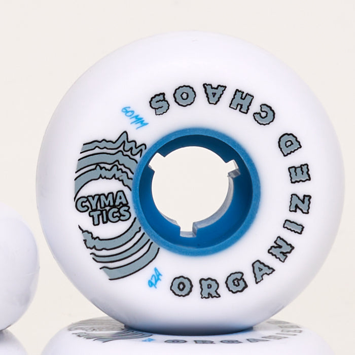 Cymatics Neutral Wave 60mm 92a Skateboard Wheels - 4 Pack Set for Cruising, Street Skating & Smooth Rides