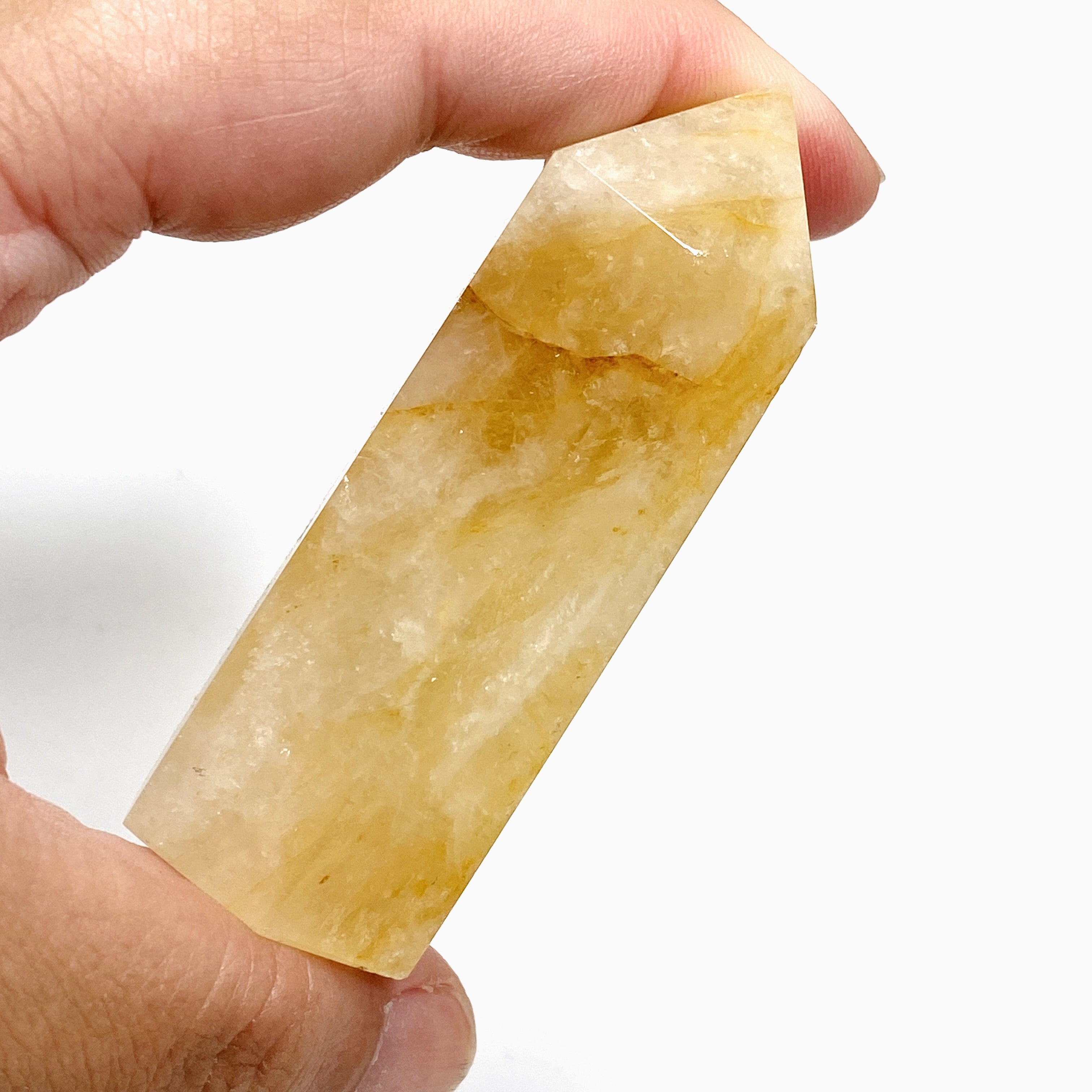 Golden Healer Quartz Generator - Natural Healing Crystal for Energy Cleansing & Chakra Balancing | Perfect for Meditation, Reiki & Spiritual Healing