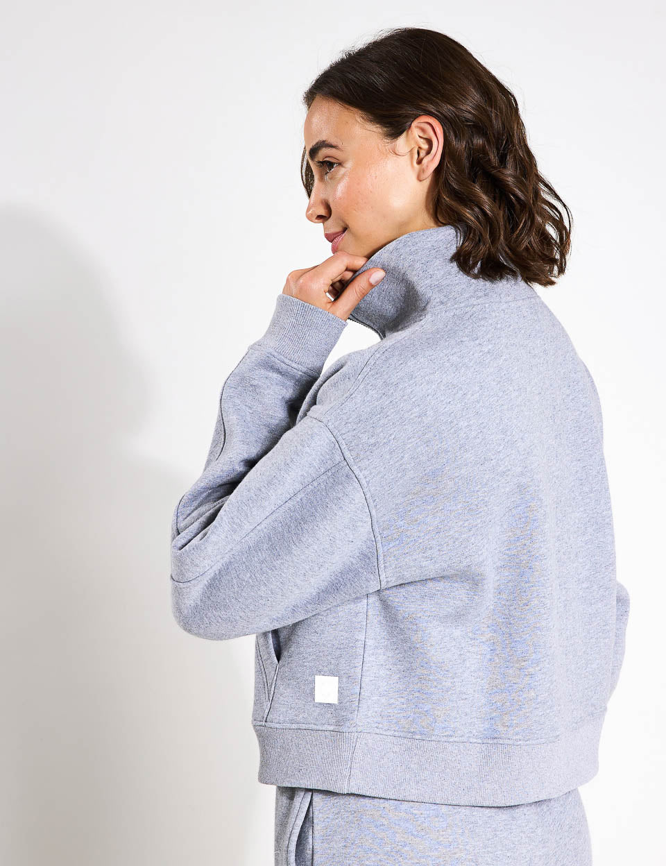 Rihanna Grey Marl Sweatshirt for Women - Soft & Comfortable Pullover Hoodie for Casual Wear, Gym, and Lounge