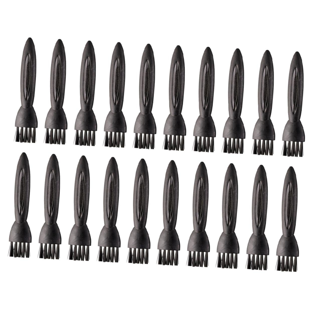 100pcs Electric Razor Cleaning Brush Set - ABS Black Small Brush Tool for Clipper, Handheld Shaver & Cutter - Perfect for Home, Salon & Travel Grooming Accessories