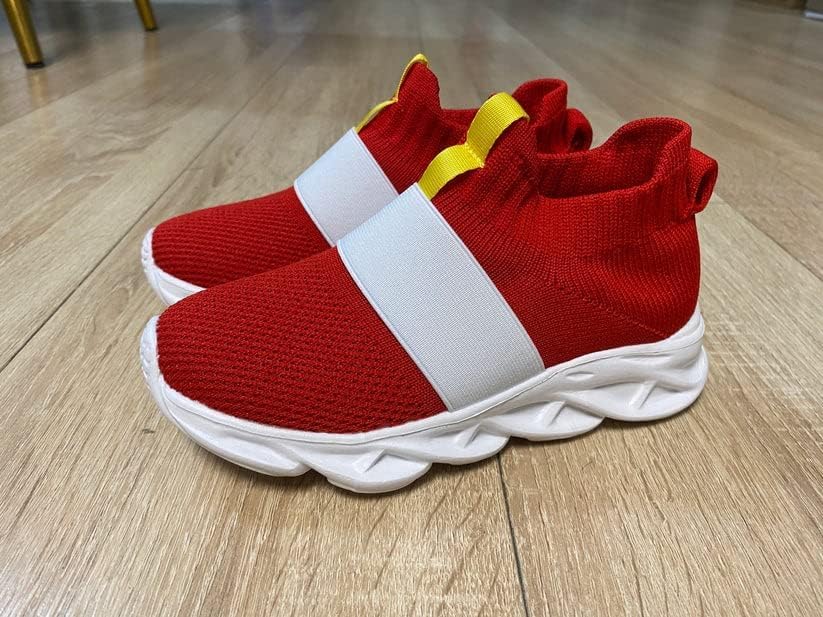 **Boys and Girls Sneakers - Kids Red Fashion Walking Shoes for Birthday & Everyday Play | Comfortable & Stylish for School, Sports & Outdoor Activities**