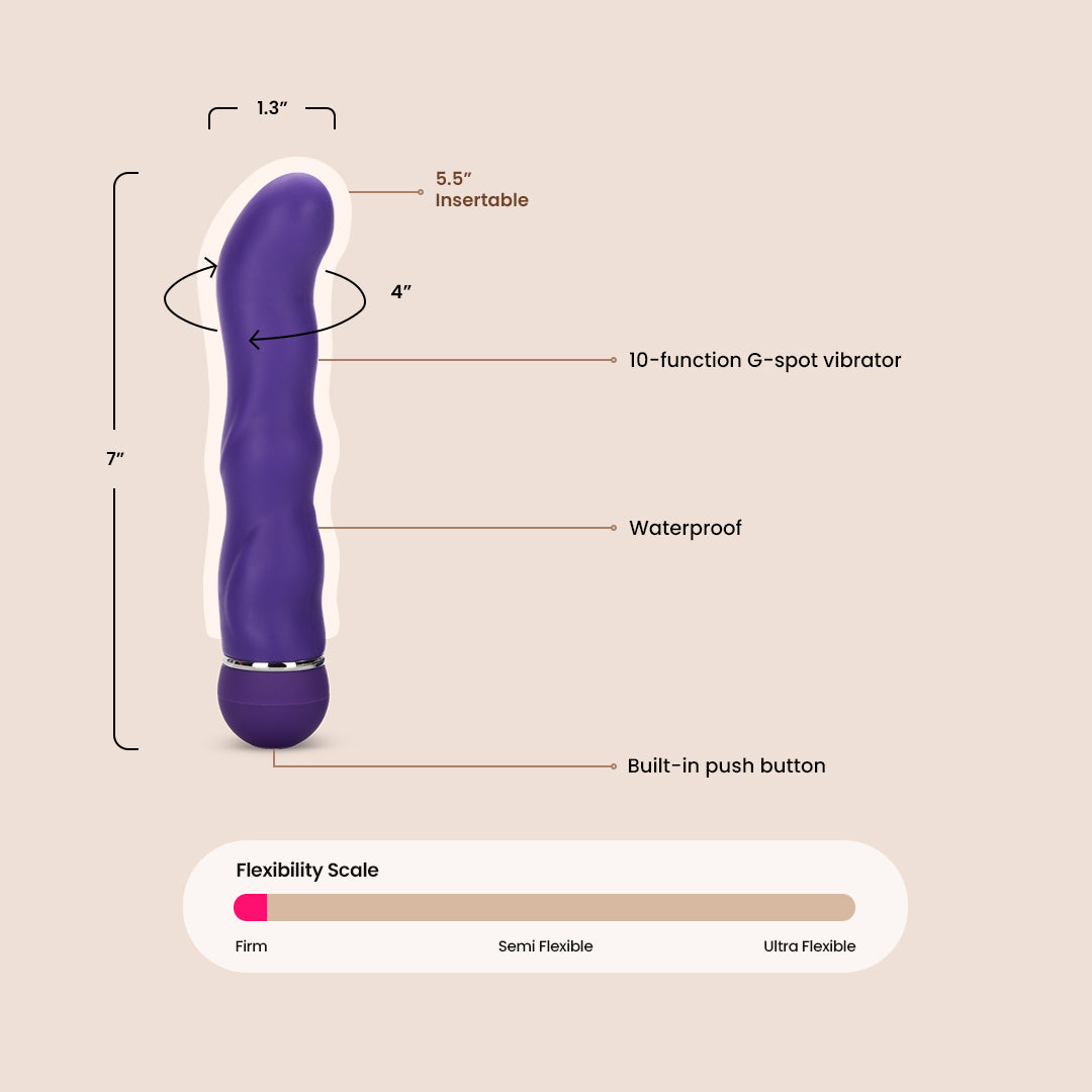 Posh™ Teaser - Rechargeable Silicone Vibrator for Women, Waterproof & Quiet Personal Massager - Perfect for Couples Play & Solo Pleasure