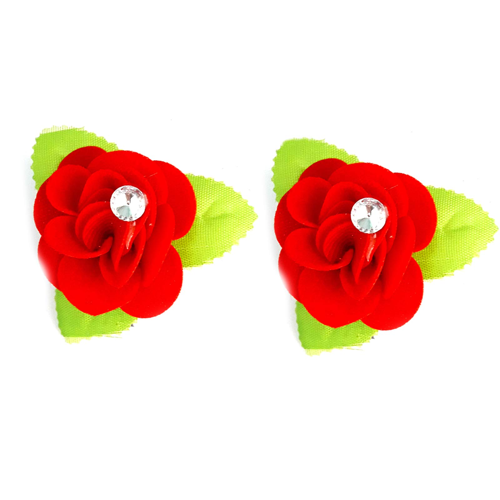 Rapidsflow Hair Clips Set - 6pc Flower Hair Accessories for Women & Girls - Perfect for Parties & Weddings