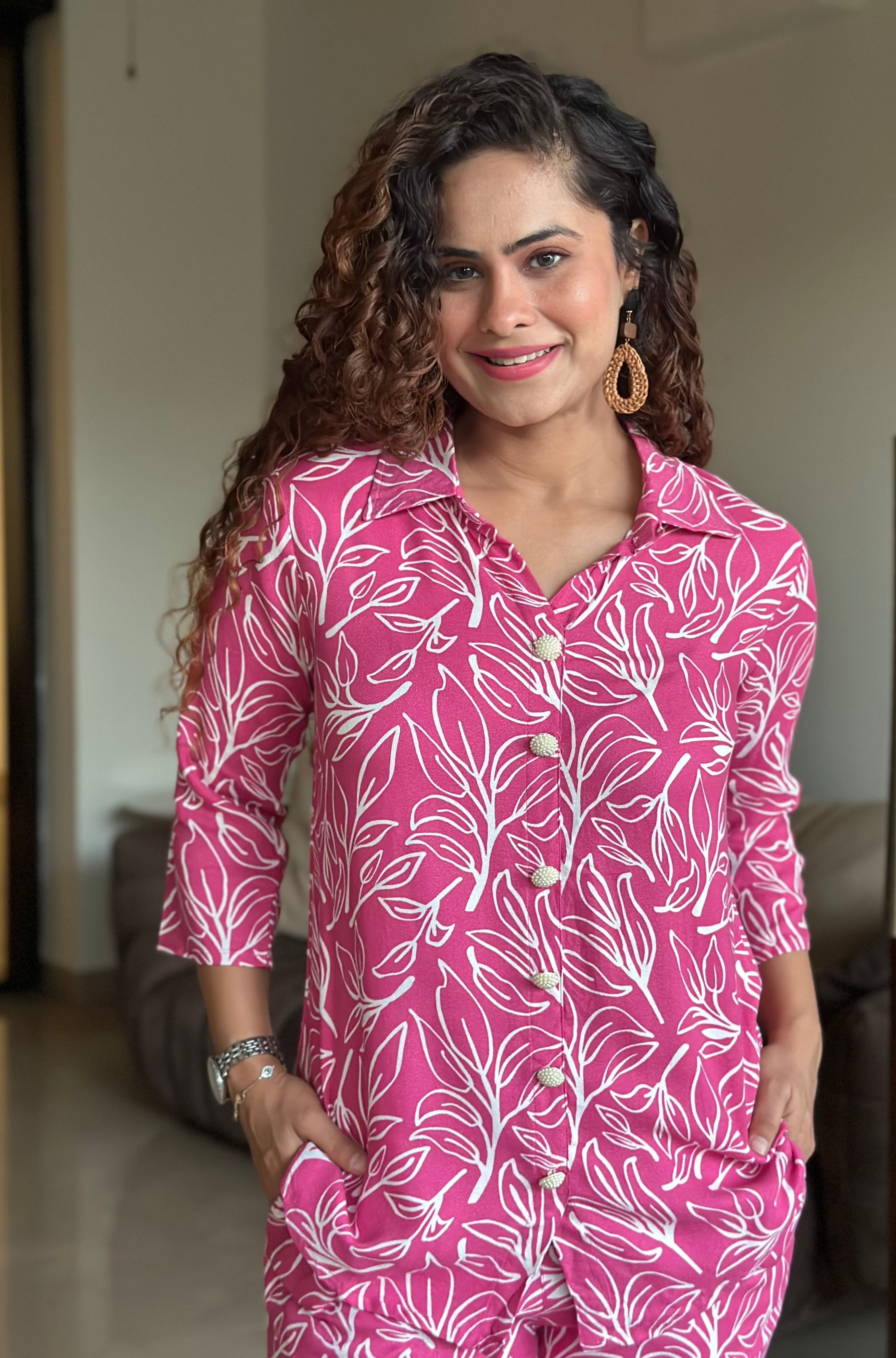 Trendy Pink Matching Outfit Set for Women | Summer Casual Wear & Street Style Fashion | Perfect for Dates, Parties, and Everyday Outfits