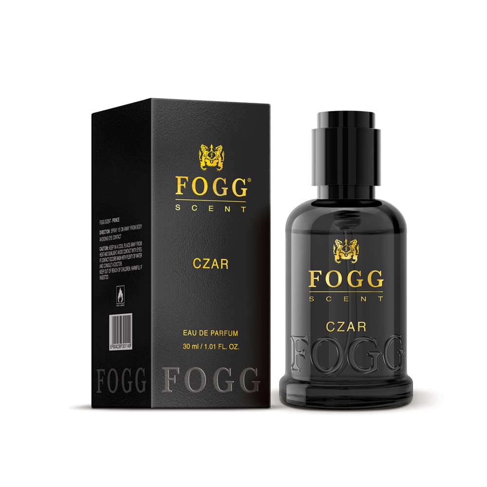 FOGG Men's Scent Czar Perfume Spray - Long Lasting Fresh & Powerful Eau De Parfum for Men - 30ml Fragrance for Daily Wear, Office & Special Occasions