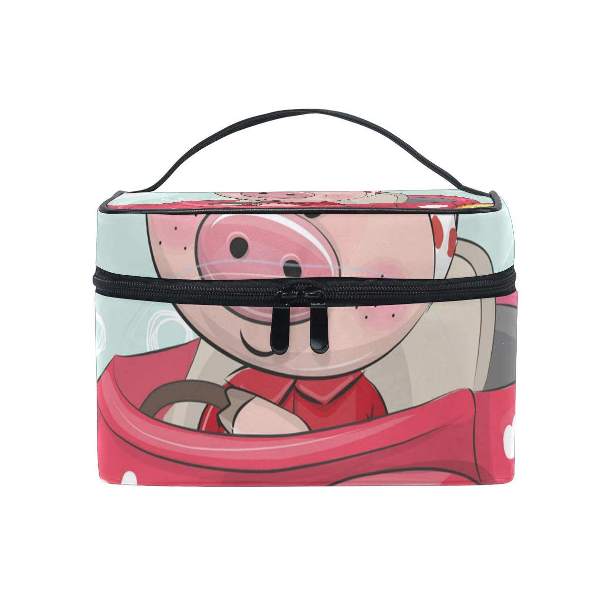 Tarity Travel Makeup Bag for Women - Small Cosmetic Organizer with Brush Holder & Compartments | Perfect for Travel, Gym, and Daily Use