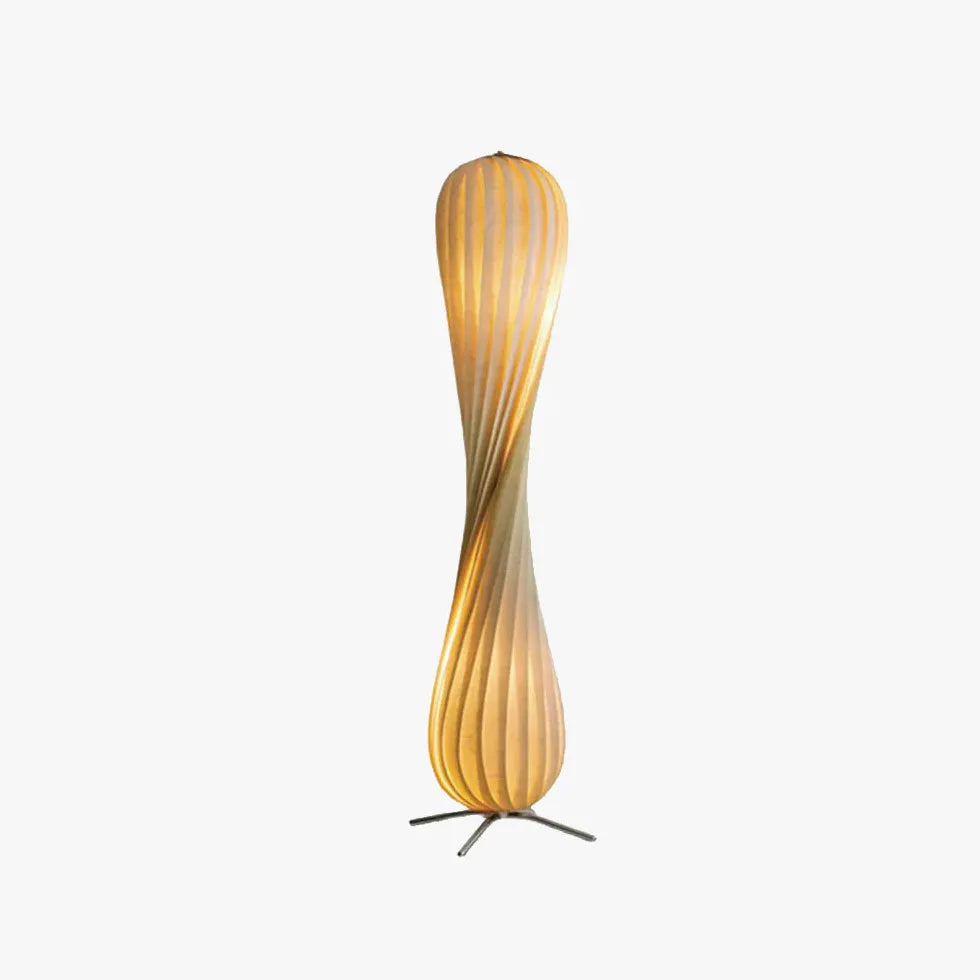 Modern Twisted Gradient Floor Lamp - Adjustable Height LED Standing Light for Living Room, Bedroom & Office - Stylish Home Decor & Ambient Lighting