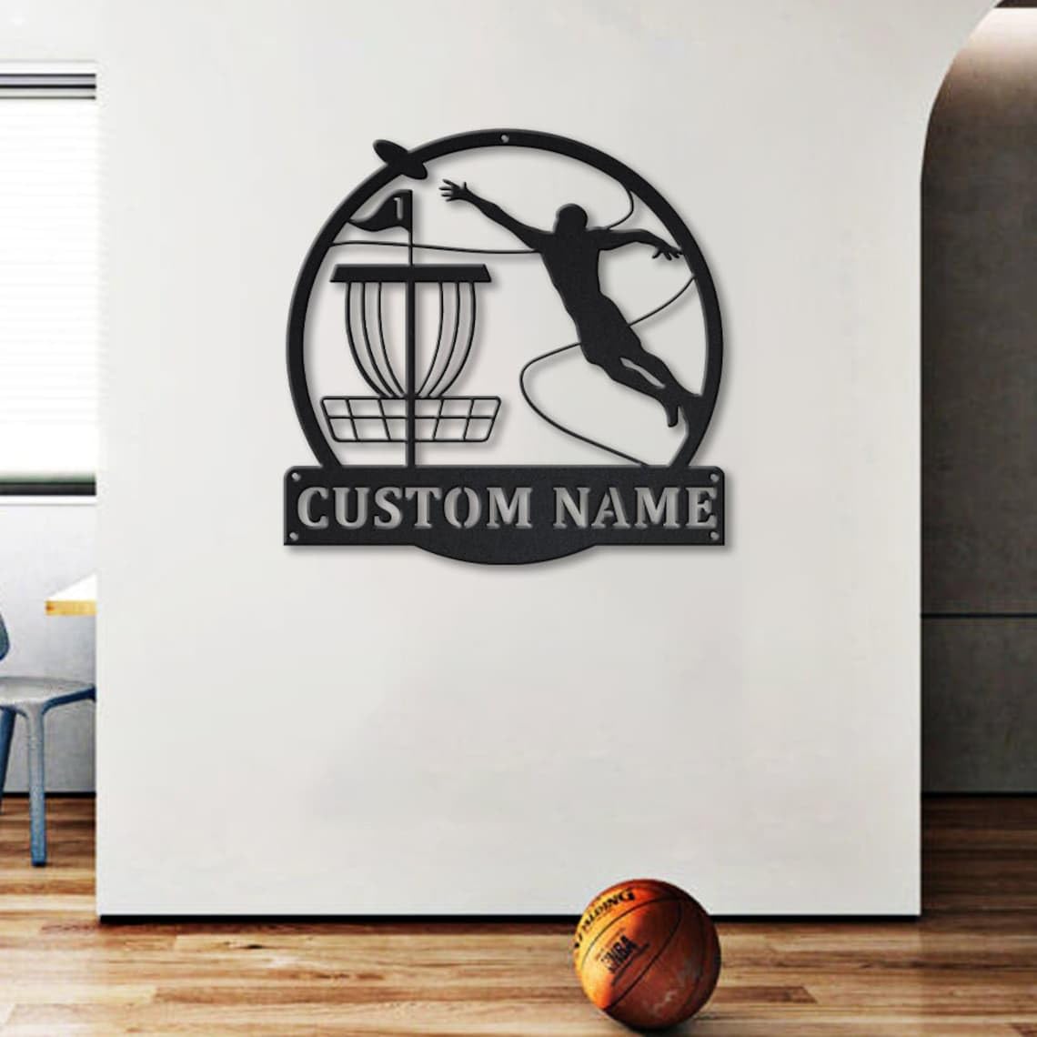 Custom Personalized Metal Disc Golf Wall Sign - Unique Golfing Decor for Man Cave, Home & Office - Perfect Golf Gift for Players & Fans - Durable Metal Wall Art for Disc Golf Enthusiasts