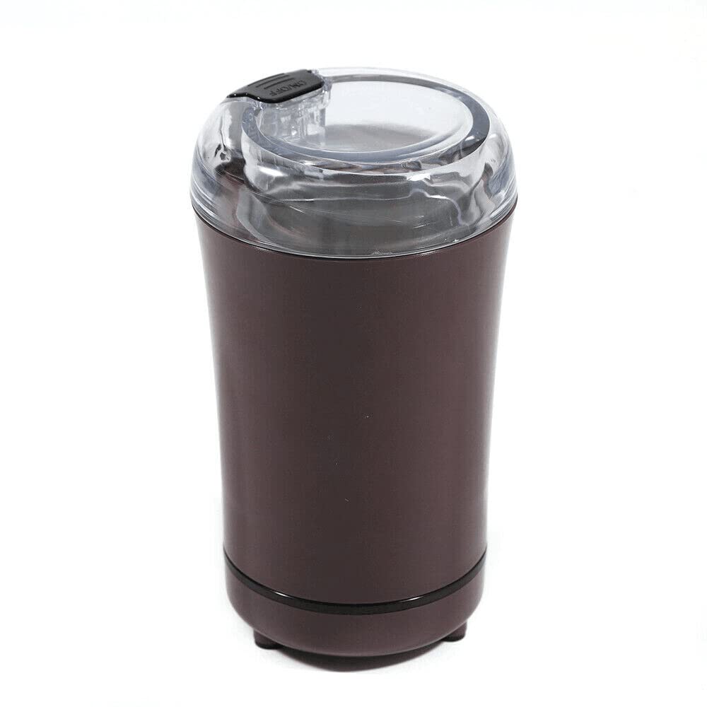 Premium SHIOUCY Electric Coffee Grinder - Stainless Steel Blade for Coffee Beans, Spices, Nuts & Herbs - Fast & Efficient Grinding - Perfect for Home, Office & Camping Use (Purple)