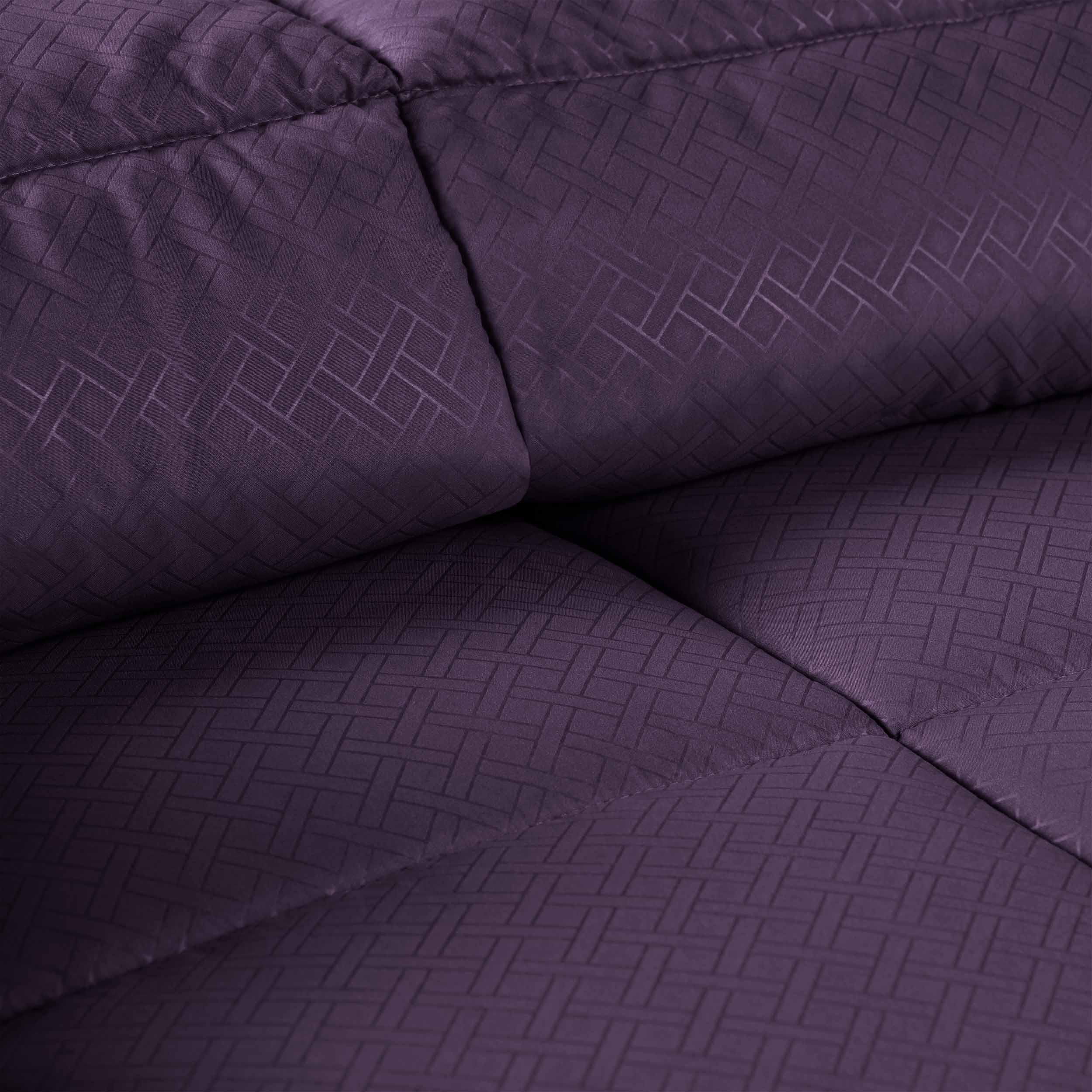 Luxury Basketweave Plush Down Alternative Comforter - Hypoallergenic & Breathable All-Season Bedding for Master Bedroom, Guest Room & Dorm