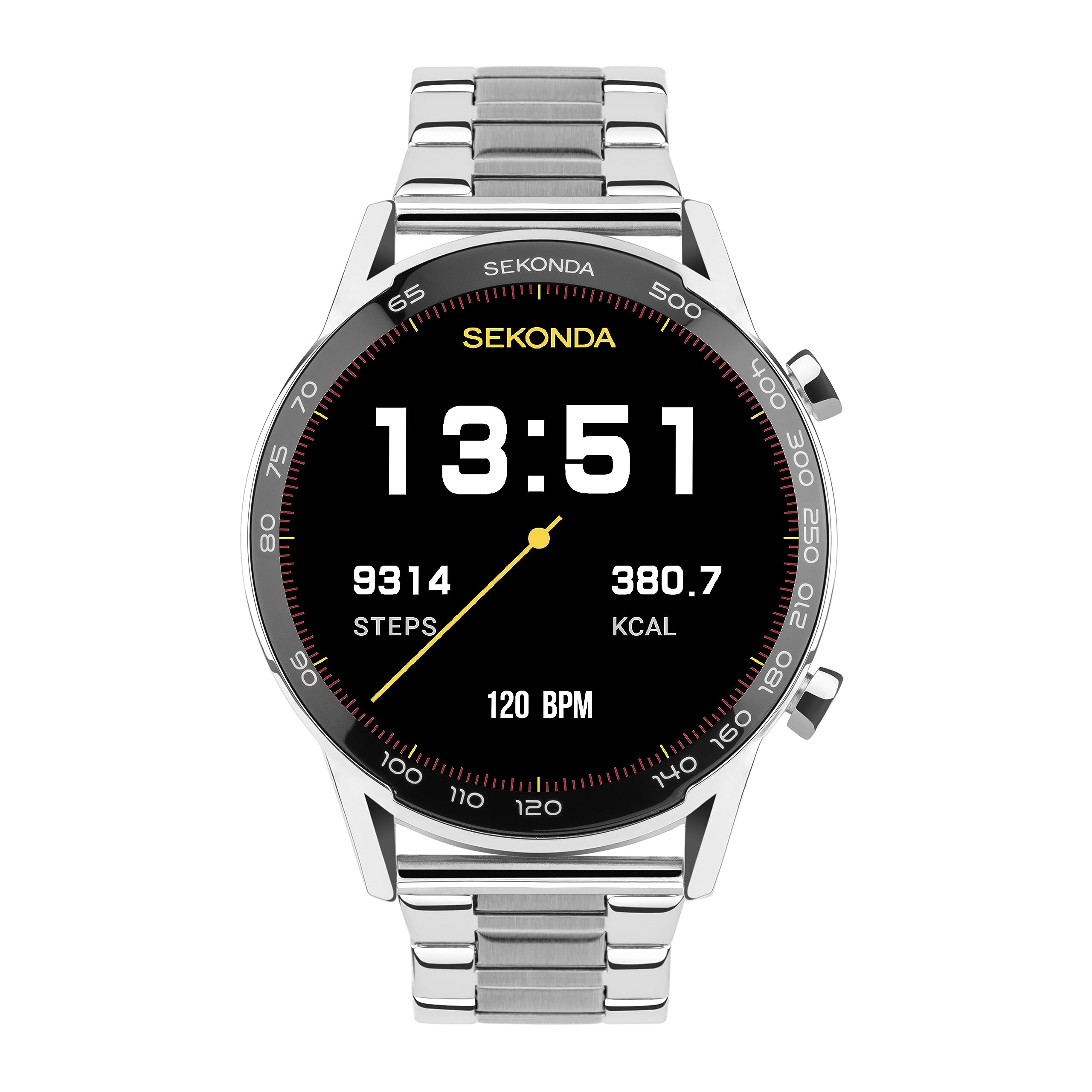 Sekonda Active Plus 45mm Men's Smart Watch with Heart Rate Monitor, Sleep Tracking, Fitness Tracker, Music Control, Weather & Notifications - Perfect for Running, Workouts & Daily Activity Tracking