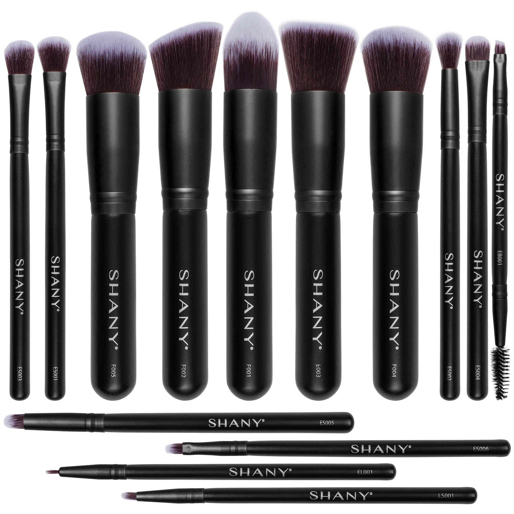 Bombshell 14 Piece Makeup Brush Set - Professional Cosmetic Brush Kit for Foundation, Blending, Eyeshadow & Contouring - Perfect for Makeup Artists & Beauty Enthusiasts