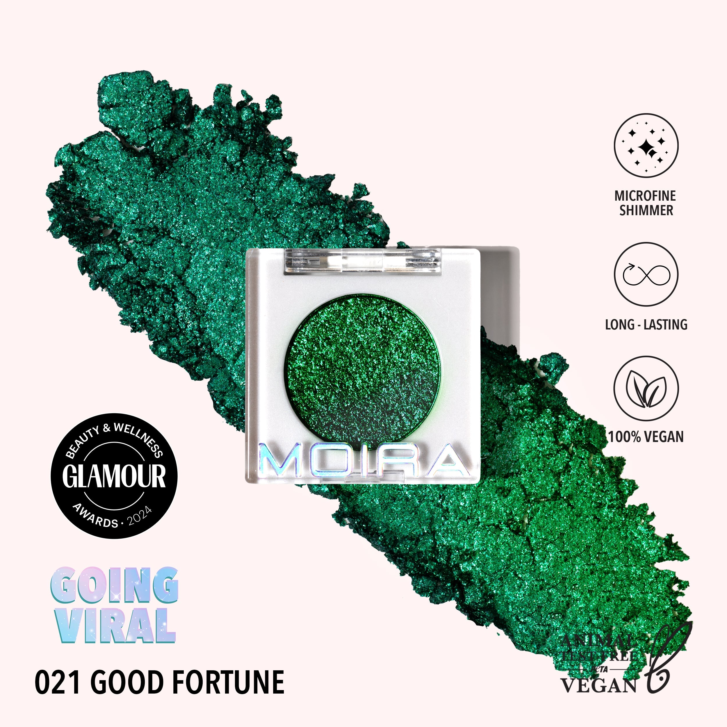 21 Good Fortune Chroma Light Shadow - Long-Lasting Pigmented Eyeshadow Palette for Stunning Eye Makeup Looks | Perfect for Parties, Date Nights & Special Occasions