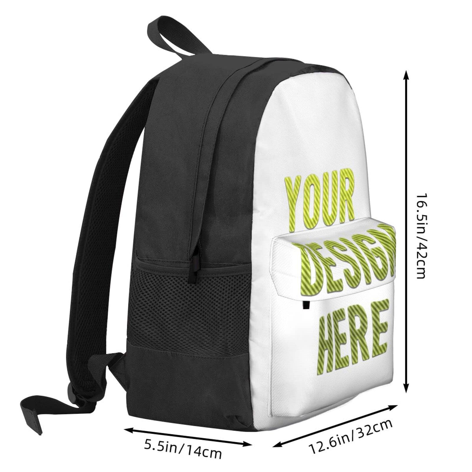 Custom Laptop Backpack for Men & Women - Personalized Text & Picture Travel Backpack - Perfect for Work, School & Business Trips