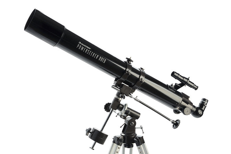 PowerSeeker 80EQ Telescope - 80mm Aperture Refractor Telescope for Beginners & Adults, Includes Tripod & Accessories - Perfect for Stargazing, Moon Observation & Astronomy Learning