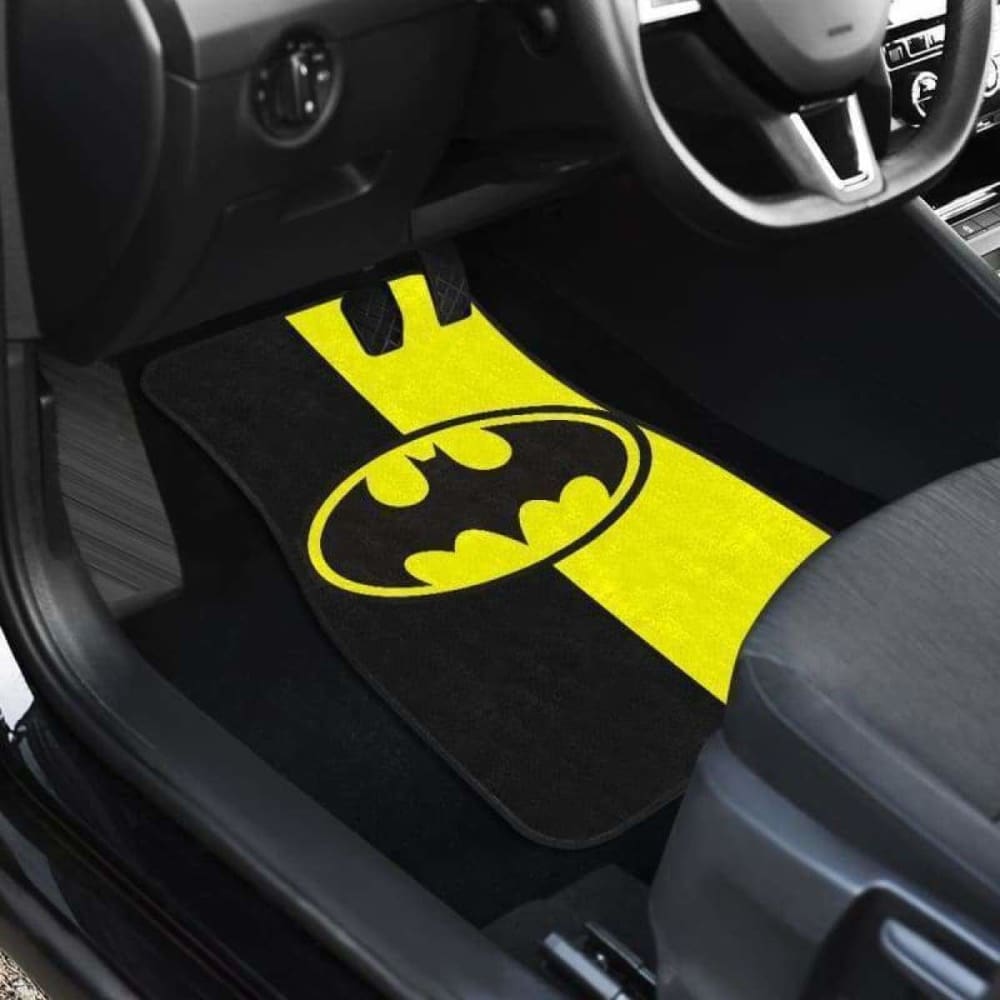Batman Car Floor Mats for Cars - Custom Fit All-Weather Floor Liners - Non-Slip Rubber Mats for Sedans, SUVs & Trucks - Perfect for Superhero Fans & Comic Lovers (Set of 4) - Great for Daily Commute, Road Trips & Car Protection