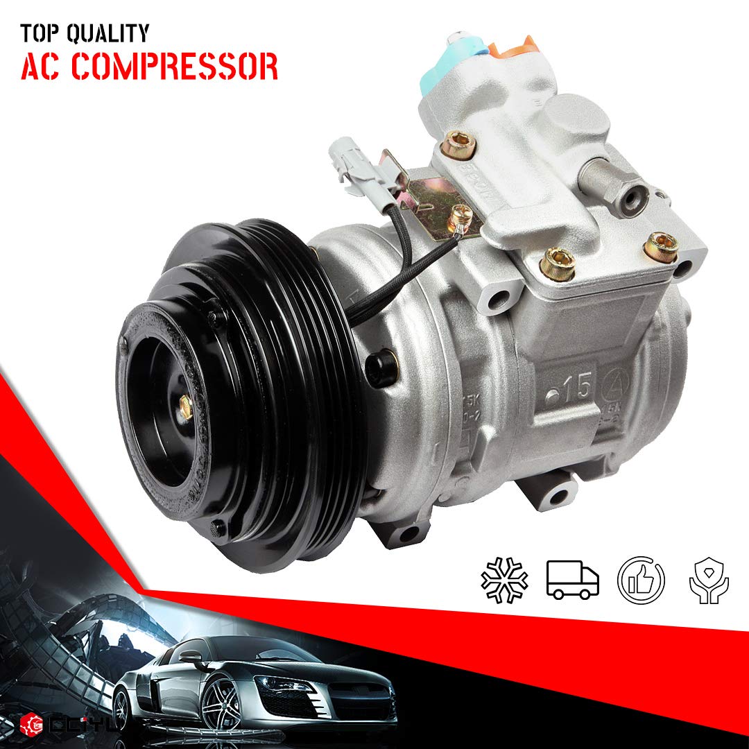 cciyu AC Compressor Pump for Toyota Tacoma 3.4L (1995-2004) - Replacement Air Conditioning Compressor with Clutch - Fits Part Numbers 1521992, 4710223, 4711223 - Perfect for AC Repair & Summer Cooling System Maintenance